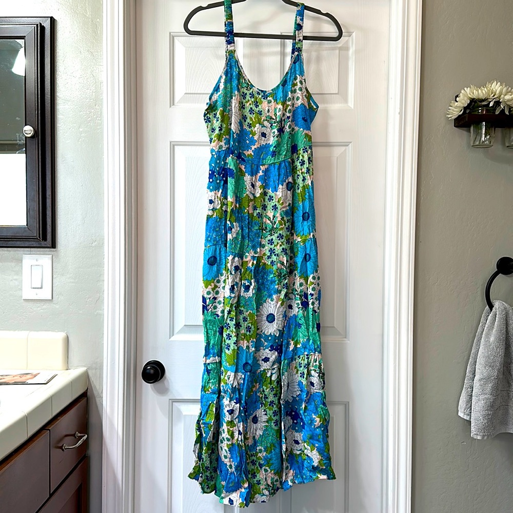 Floral Serenity Pocketed Maxi Dress